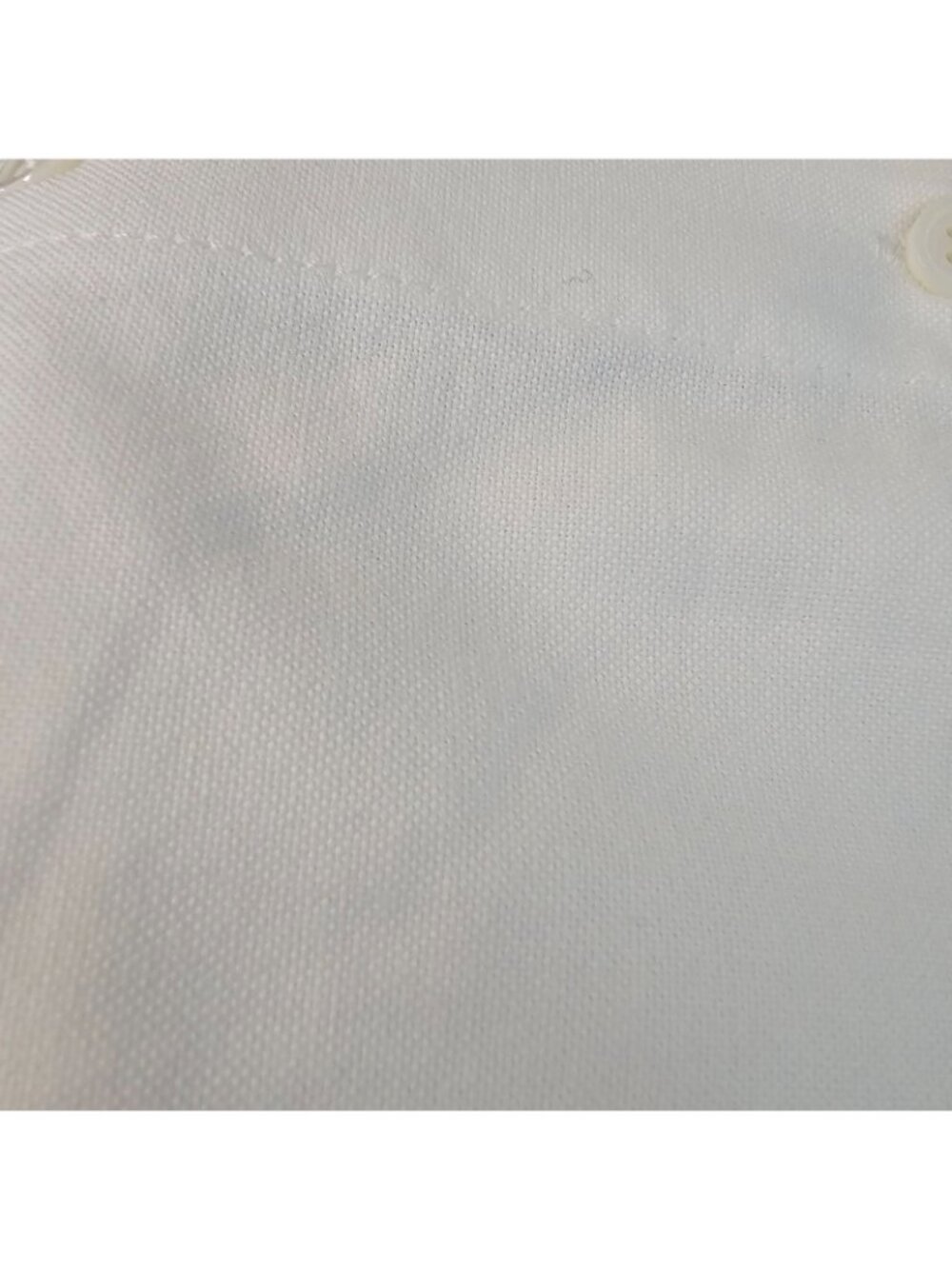 Rumored Button Down Shirt Women L White Cotton Oversized Long Sleeve Minimalist - Picture 8 of 8